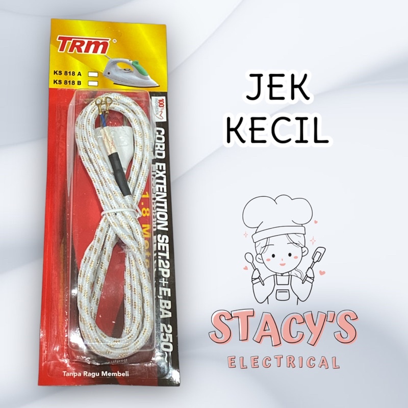 KABEL SETRIKA JEK BESAR DAN JEK KECIL