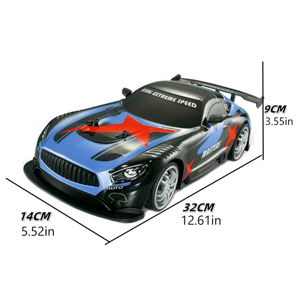 RC Drift Mobil Balap LED 2.4GHz Remote Control Drifting Racing