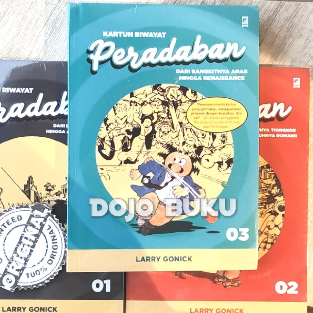 Seri Kartun Riwayat Peradaban Jilid I, II &amp; III Larry Gonick