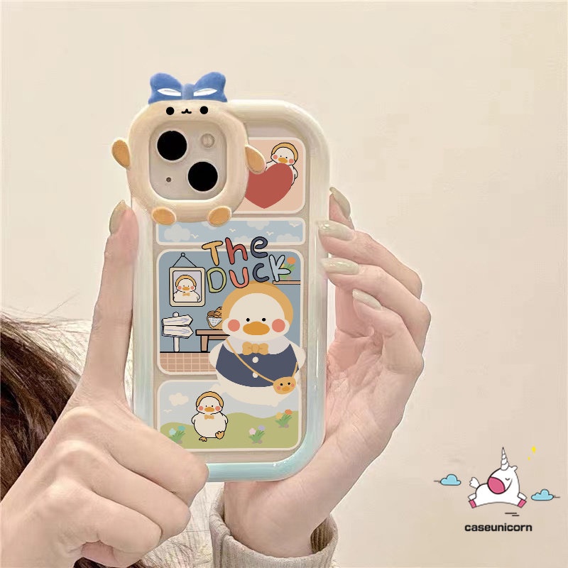 Soft Case Motif Kartun Bebek Monster 3D Untuk Realme C15 C12 C25 C31 C35 C33 9 9Pro + C21Y C21Y C25Y C20A C30 C25s 8 8Pro 7i 63 C17 63i 7i C20 Case Pelindung Earphone Bluetooth Airpod