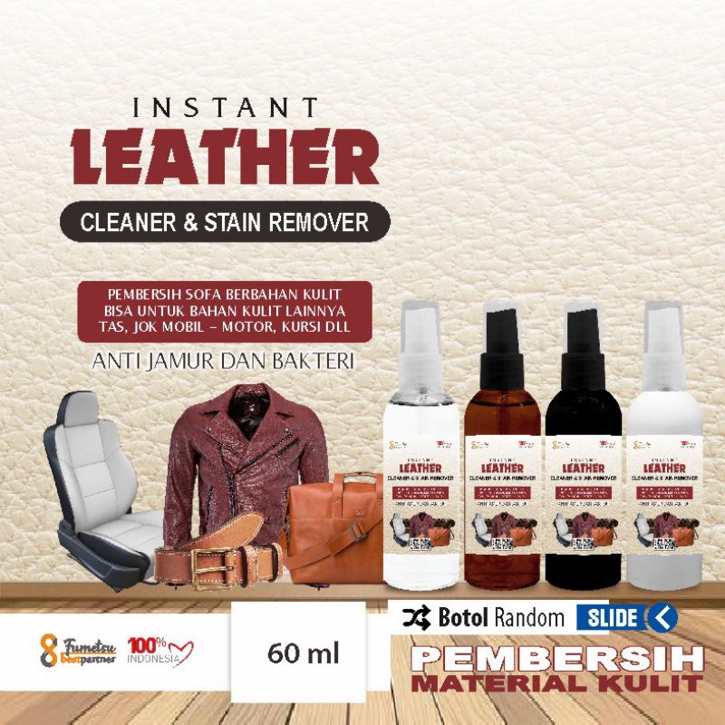 Pembersih Tas ,Jaket  serts Sofa kulit / Leather Cleaner kemasan spray 60 ml