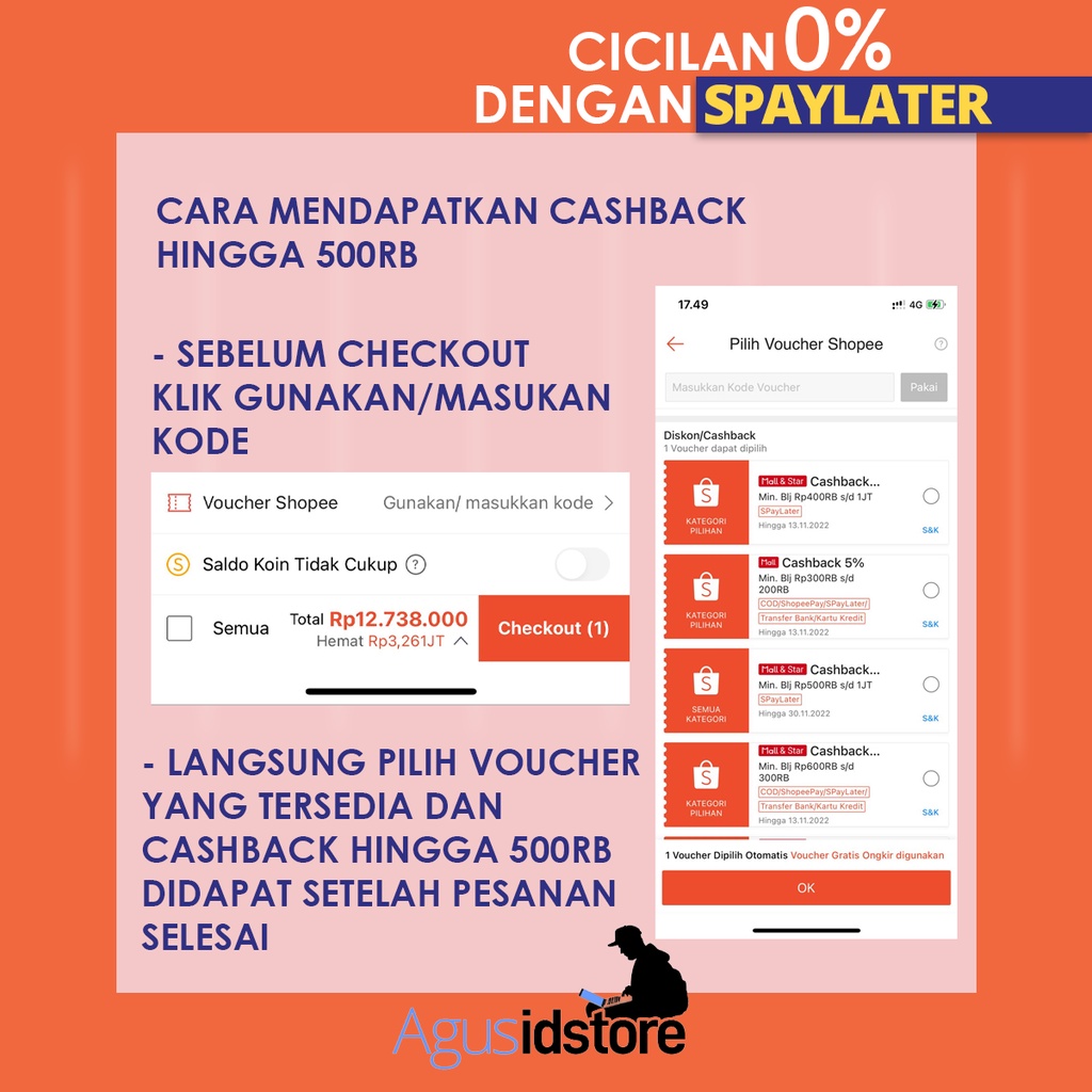 LAPTOP MURAH Asus Vivobook 13 14 15 Celeron Pentium AMD Athlon GARANSI RESMI BNIB