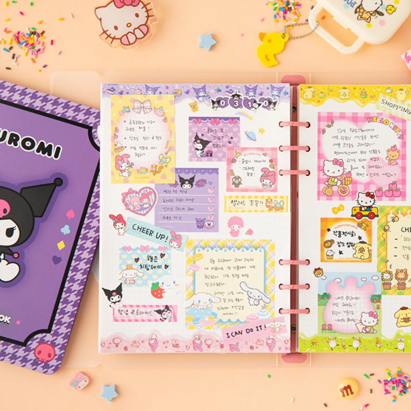 Kertas Memo Sticky Note / Post-It Motif Kartun Sanrios / Melody / Kuromi / Cinnamoroll Untuk Diary DIY