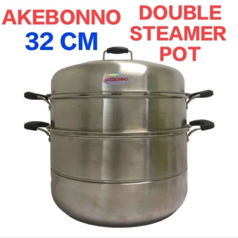 AKEBONNO PANCI KUKUS 32CM MX001-32 STEAMER DOUBLE POT