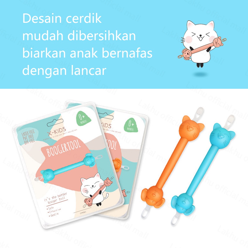 Lakhu 2in1 Ear Nose Booger Tool / oogiebear Alat Pembersih Telinga dan Hidung Bayi