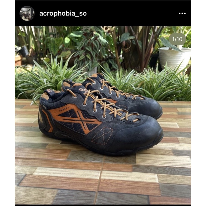 sepatu hiking blackyak original second size 43
