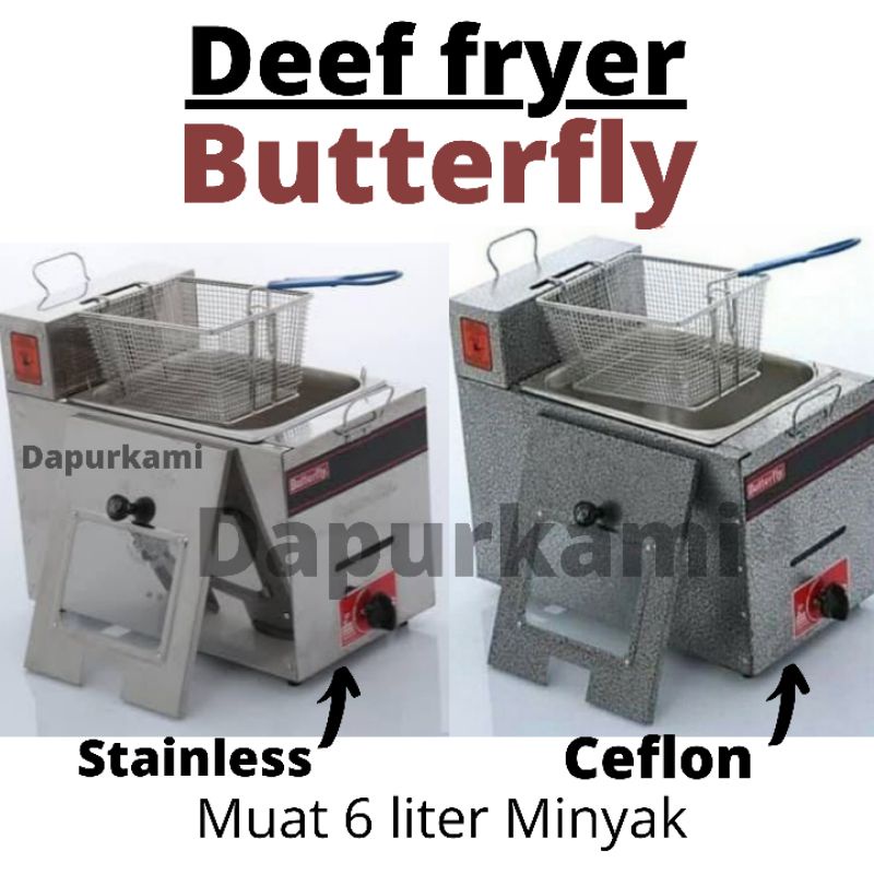 Deep fryer butterfly / penggorengan kentang ayam serbaguna / deep fryer kompor