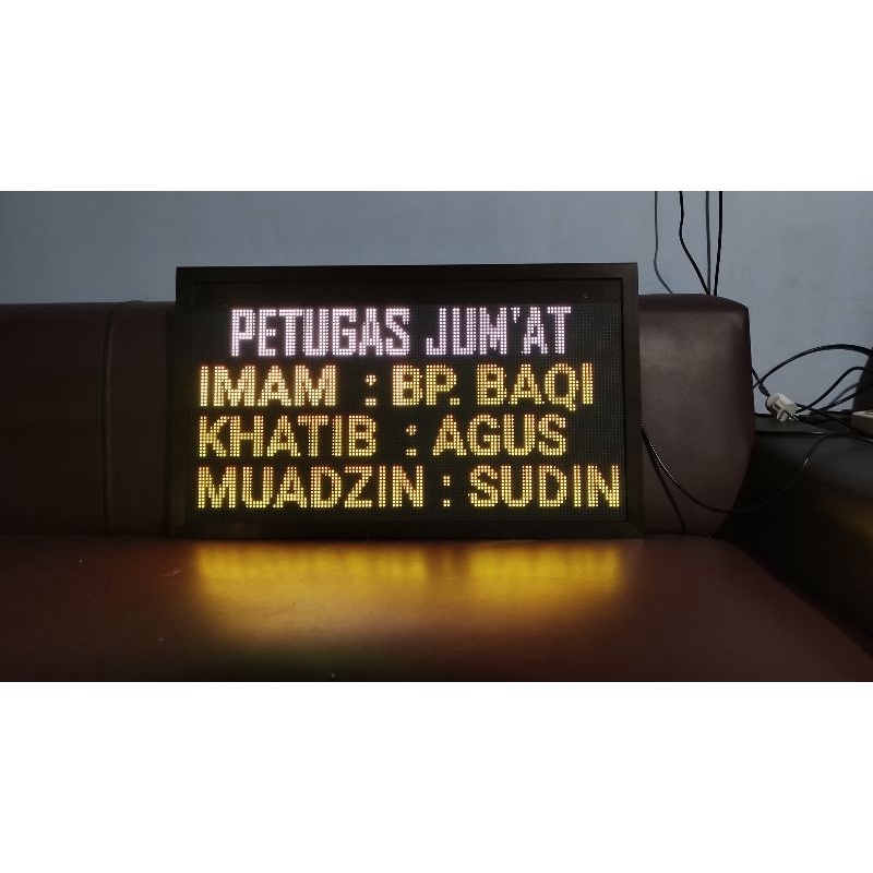 Papan Informasi Masjid Digital Papan Petugas Jumat Papan Informasi Saldo Masjid Papan Informasi Digi