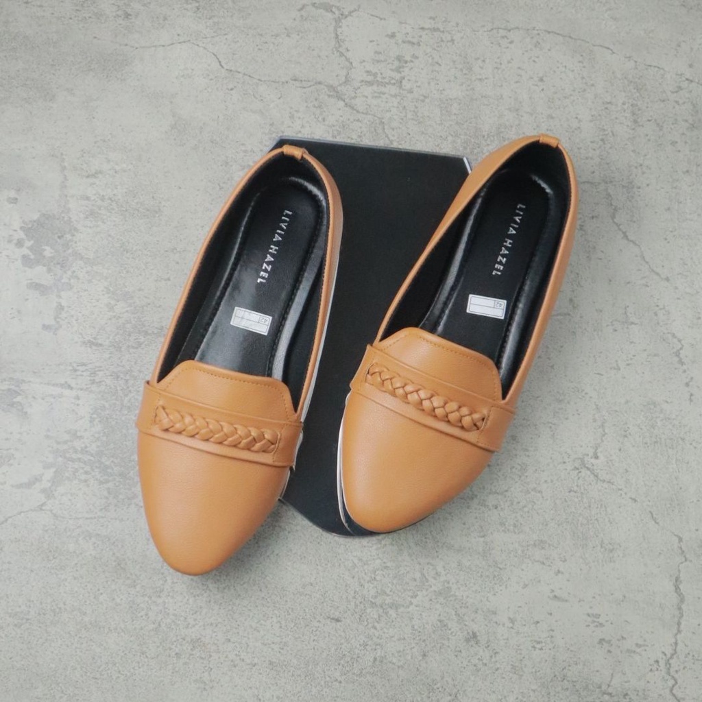 Sepatu Flatshoes Size 41 42 43 44 Jumbo | Flatshoes Big Size Wanita Livia Hazel JN01