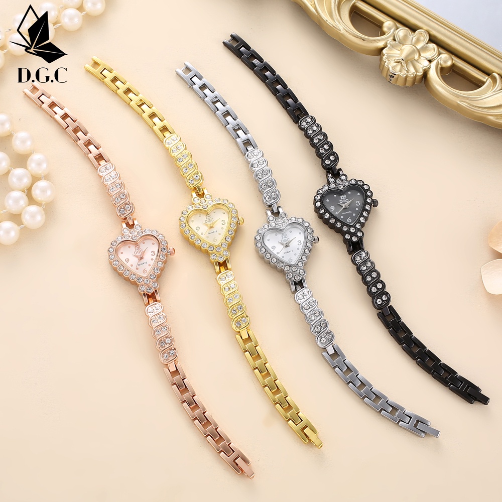 ✨D.G.C✨ Jam Tangan Wanita Analog Import Murah Harga Grosir Rantai Crystal Kristal Premium Watch W241