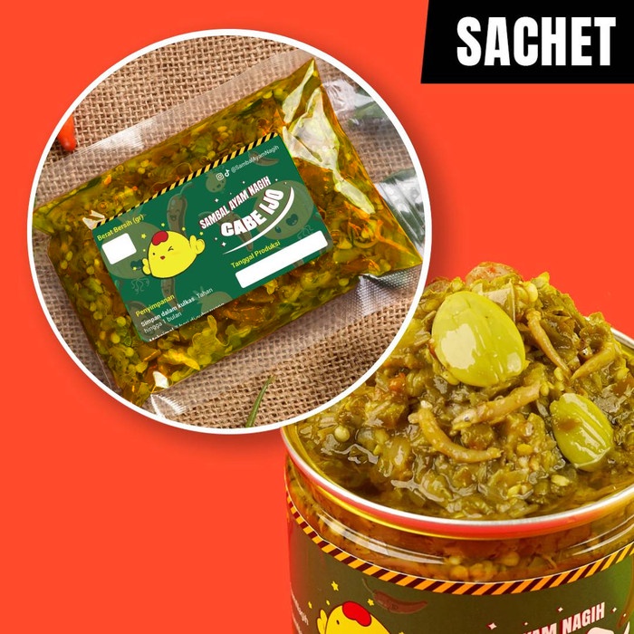 

NEW Sambal Cabe Ijo Padang Teri Pete Sachet Terenak di Muka Bumi - Sachet Tdk Pete