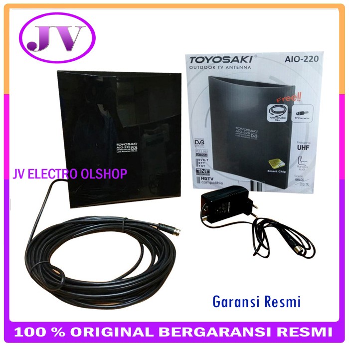 ANTENA TV DIGITAL Antena TV Digital Toyosaki AIO 220 / Antena Indoor - Outdoor Digital kuat sinyal s