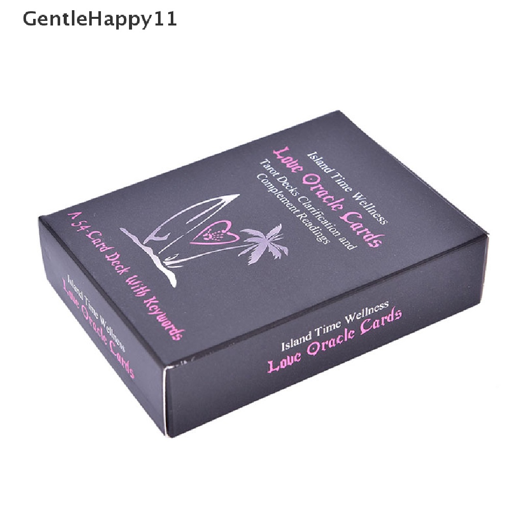 Gentlehappy 54pasu Waktu Wellness Cinta Oracle Kartu Tarot Kartu Ramalan Papan Permainan Kartu  Id