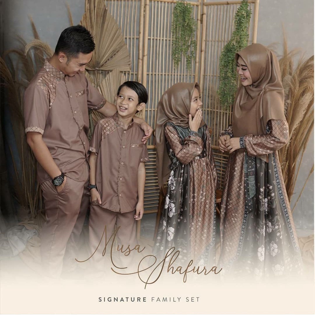 PREORDER Set Family Rafflesia Motif 2025 - Bronze Series | Set Couple | Daily dress | Family Set| Sa