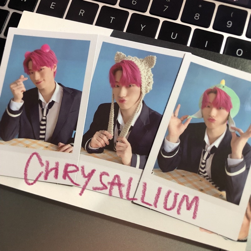 Ateez San 2nd Anniversary Polaroid Pc Photocard with Postcard