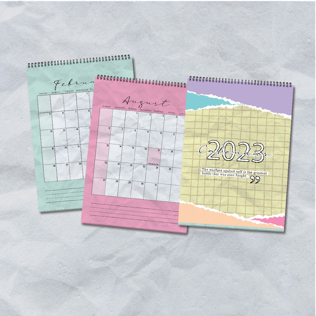 

Clio Kalender 2023 Pastel WArna-warni bisa ditulis catatan