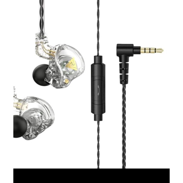 QKZ AK6 Pro Earphone with Mic alt KZ EDX Pro TRN MT1 KZ EDC KZ EDS - AK6 PRO CRYSTAL