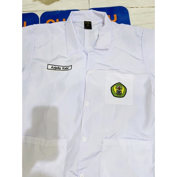 ( COD ) JAS LABORATORIUM / BAJU LAB. BISA BORDIR ATAU SABLON / BAJU LAB MAKASSAR / JAS DOKTER