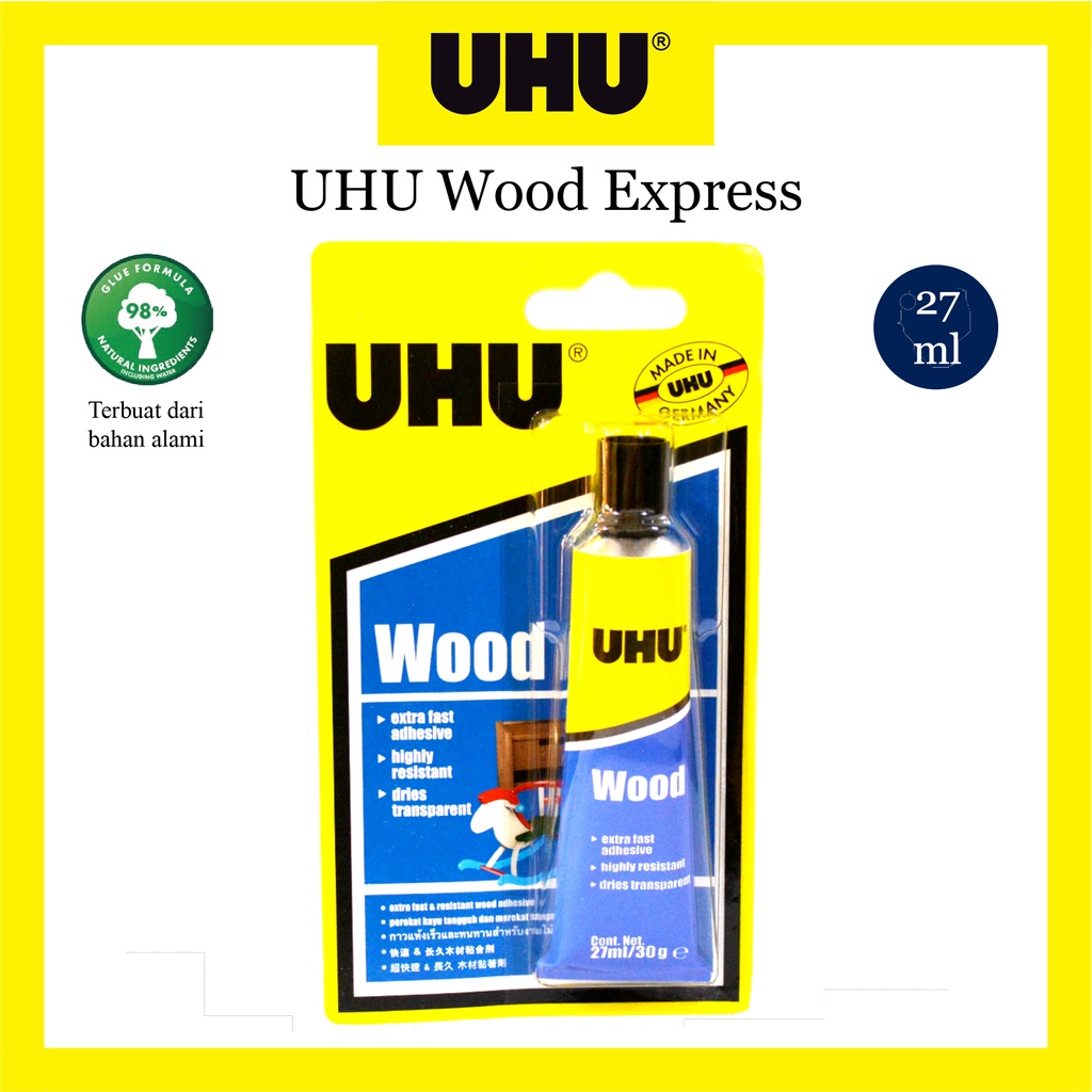 

Lem UHU House Hold Wood Express / Adhesive Original Made In Germany