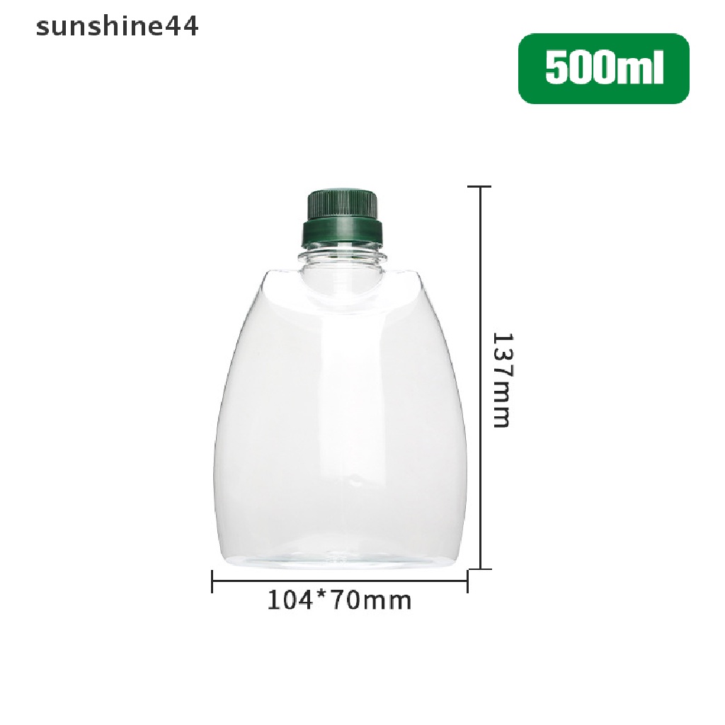 Sunshine Botol Plastik Tebal Transparan Portable Untuk Minyak / Madu / Bumbu Dapur