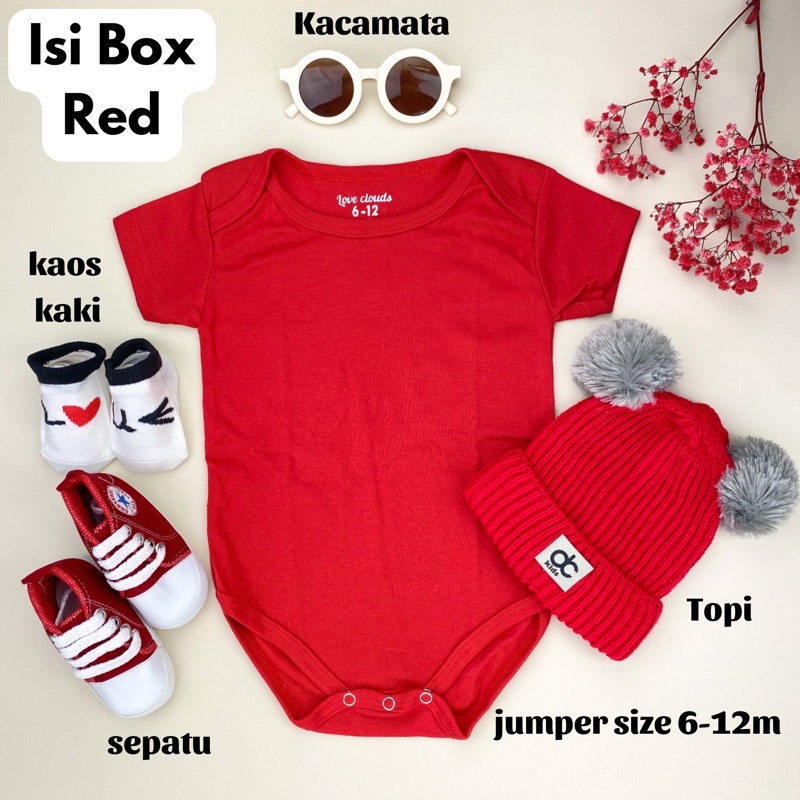 Kado Bayi / Hampers bayi Newborn / Baju Bayi / Gift Set Baju Sepatu Jumper/ Mungi Baby Gift Set