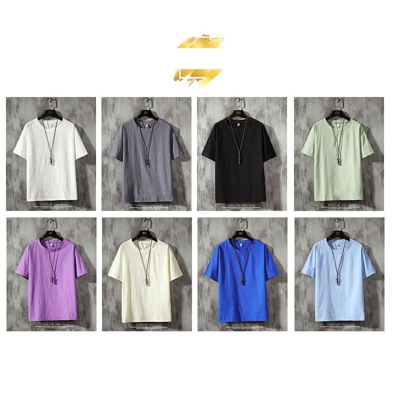 [UNI 003] KAOS POLOS | KAOS LENGAN PENDEK | T - SHIRT POLOS | UNISEX SHIRT | KAOS SANTAI