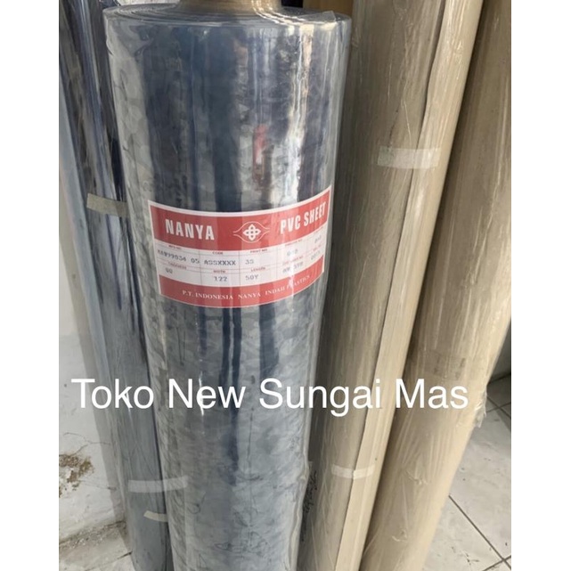 

Plastik mika 0.7mm meteran (lebar: 1.20m)