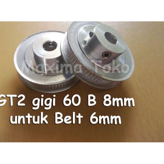Timing Pulley GT2 60 Teeth Bore 8mm 2GT 60T