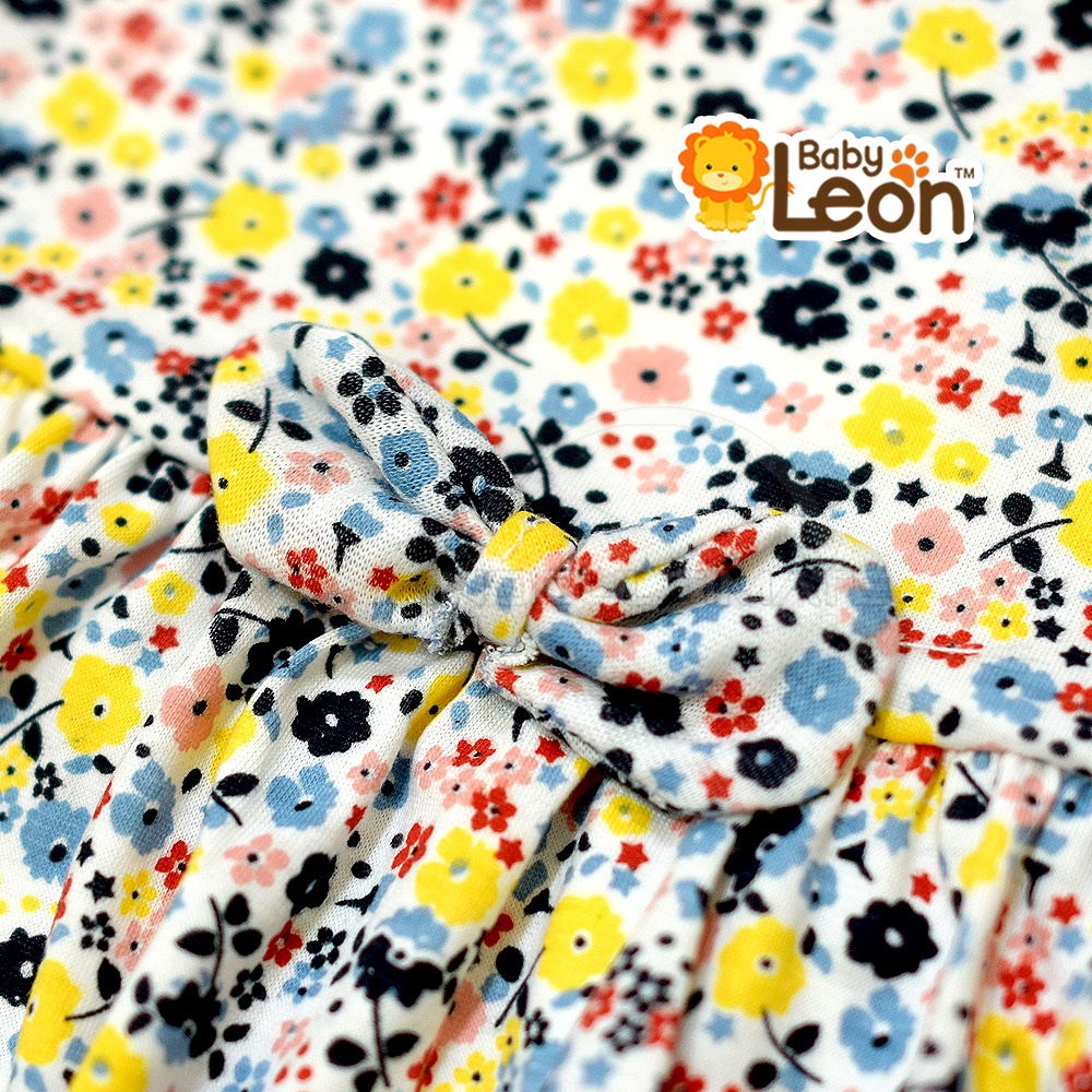 Dress Bayi Perempuan BABY LEON TRS-8807 Dress Rok Bayi Baju Rok Terusan Bayi Pakaian Bayi Perempuan Dress Bayi Pesta Motif Lucu Baju Bayi Perempuan