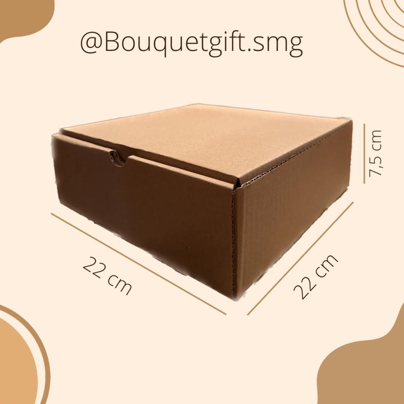 

Kardus Box Die Cut Uk.22x22x7,5cm
