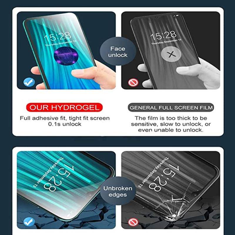 1-4pcs Film Pelindung Layar Hydrogel Untuk OPPO Reno 2 2Z 3 4 5G Lite Pro Ace Find X2 Lite F17 Pro