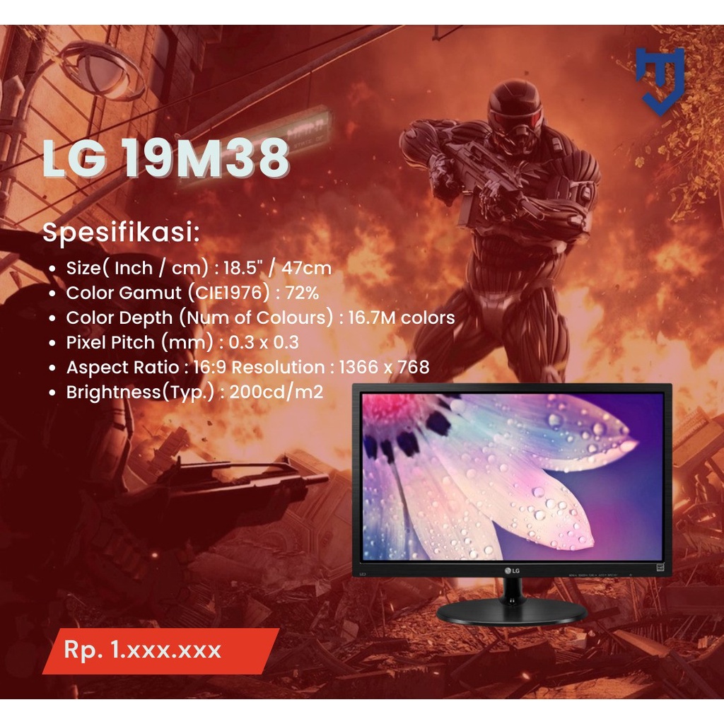 Jual LG 19M38A-B 18.5 INCH | Shopee Indonesia