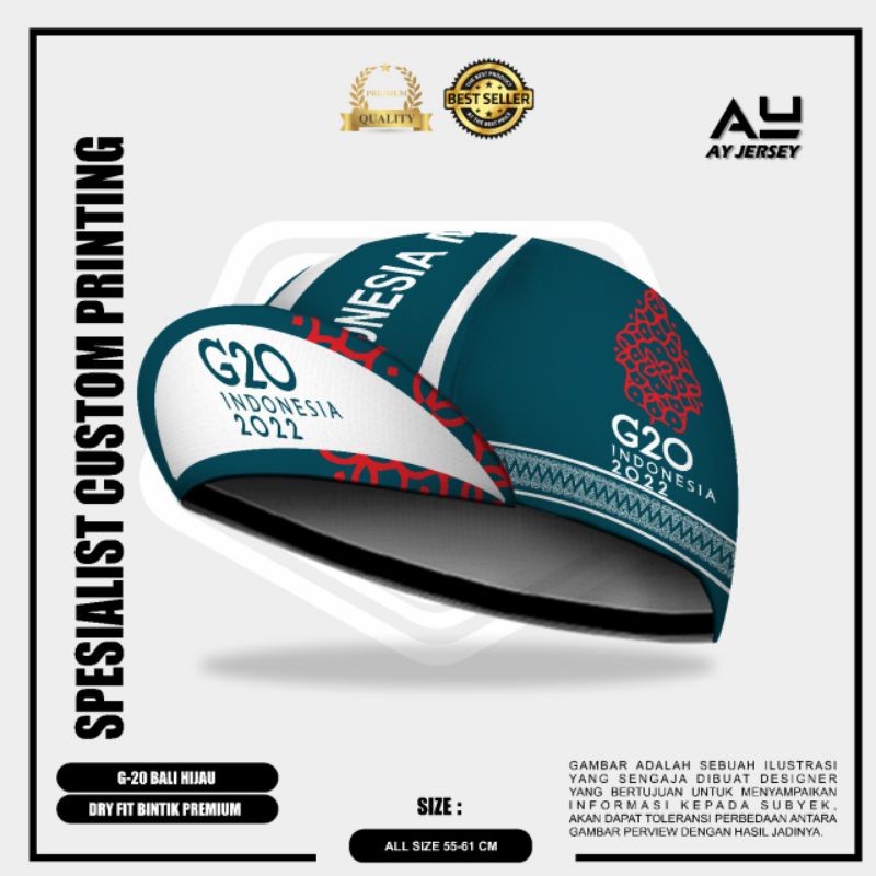 CYCLING CAP KTT G20 - BALI | TOPI SEPEDA | TOPI LARI | TOPI HARIAN