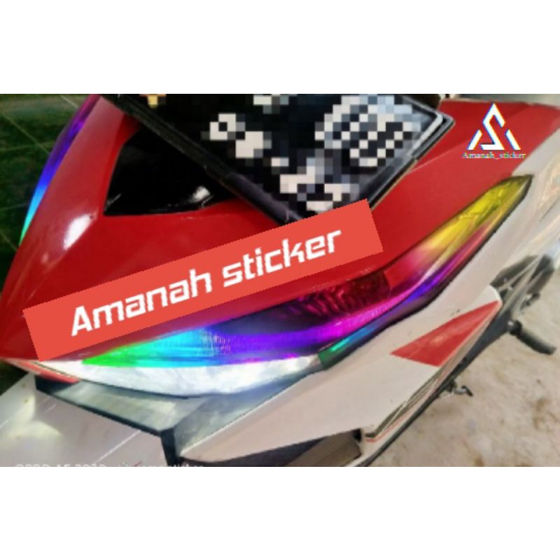 Stiker Alis Vario led 2016-2019/ Sticker Vario led Lampu Alis Warna Pelangi/ Alis Polos Vario led
