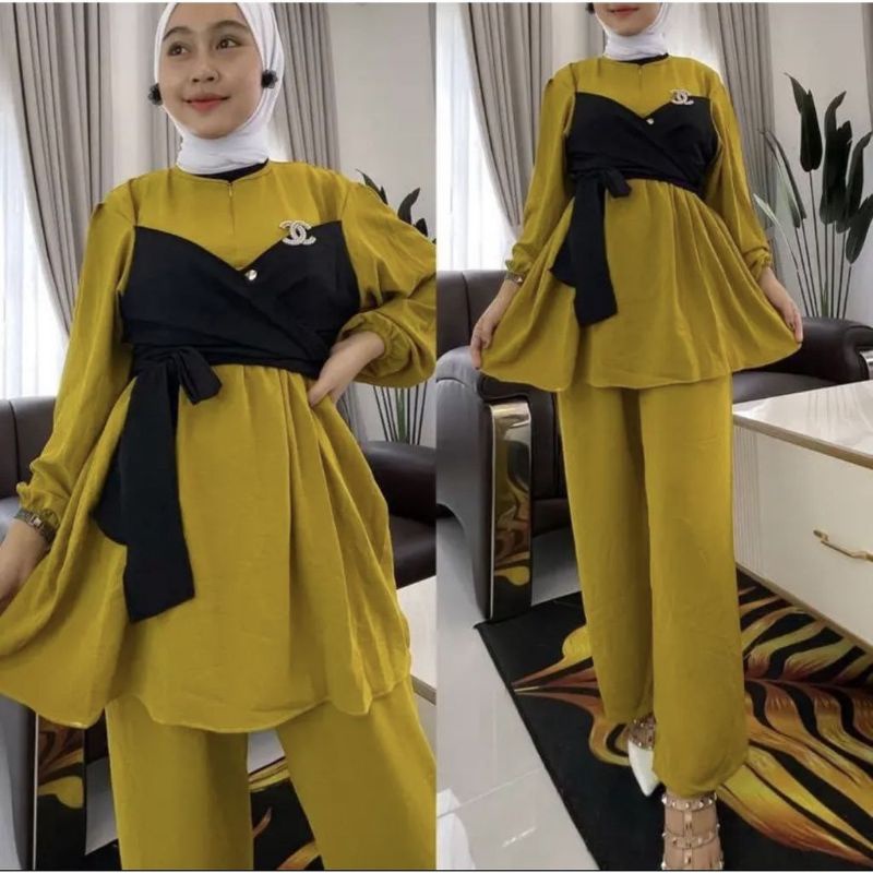 NEW ONE SET LESTI VIRAL SETELAN CELANA WANITA KEKINIAN