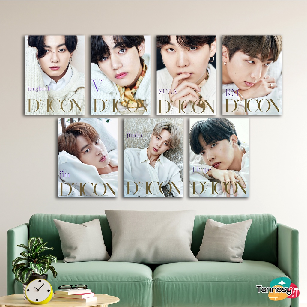 TENNESY HIASAN DINDING WALL DECOR KPOP KOREA BTS D ICON 15x20CM PAJANGAN POSTER DEKORASI DINDING KAMAR TIDUR RUMAH