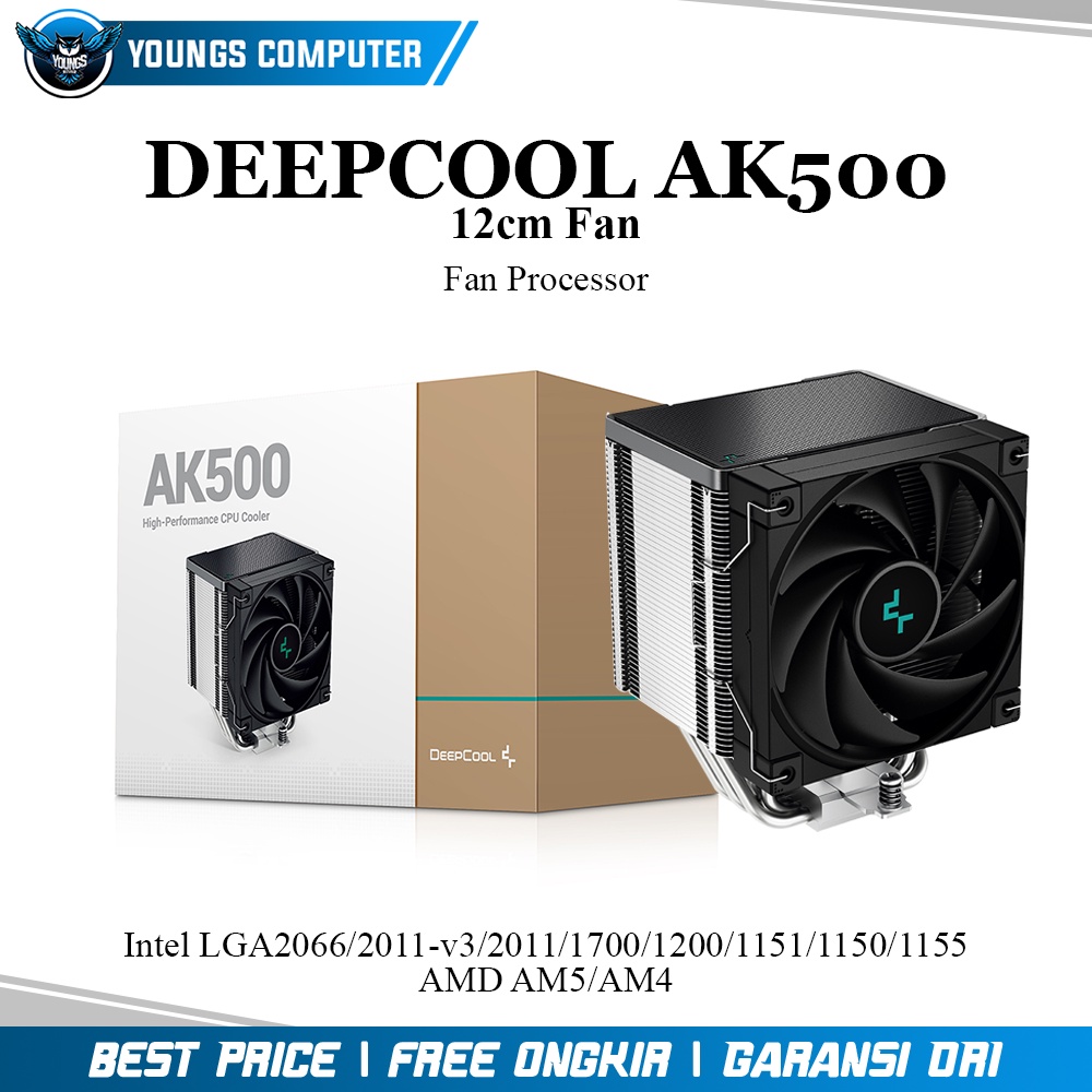 CPU COOLER DEEPCOOL AK500 12cm | LGA1700 High Performance Single Tower