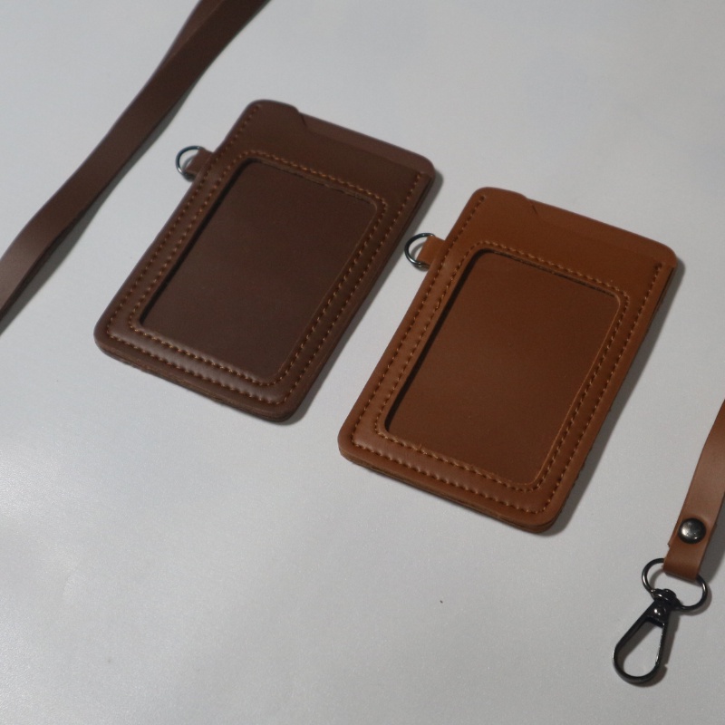 

Id Card Name Tag Lanyard Kulit Slot 2