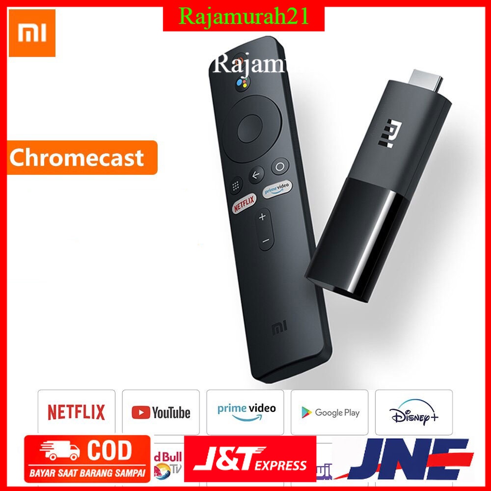 Mi Smart TV Stick Android 9.0 Set Top Box Full HD Chromecast Netflix - MDZ-24-AA - Black - XOMP06BK