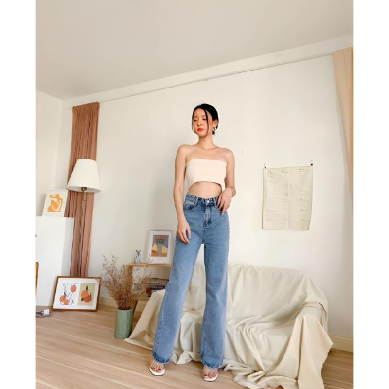 HIGHWAIST KULOT JEANS WANITA LOOSE 27-34 L1