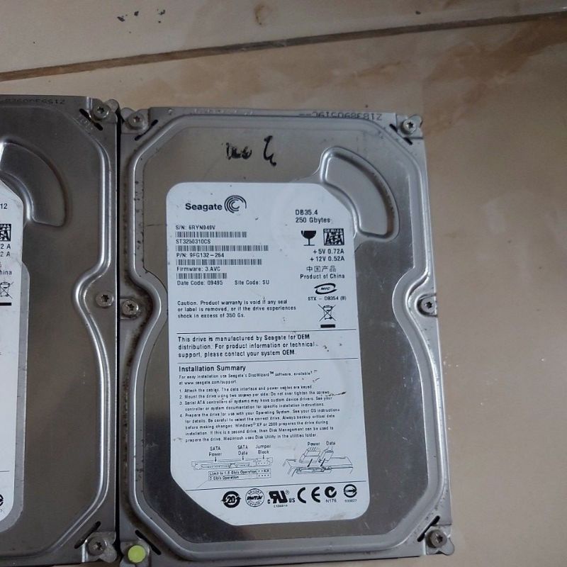 hardis 250gb sata
