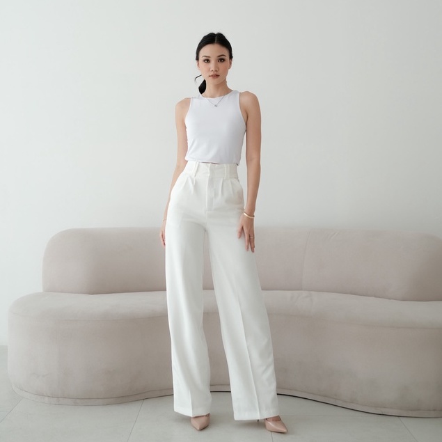 [TAVIA] CELO HW CULLOTE /HIGHWAIST PANTS/CELANA KULOT WANITA/CELANA KERJA WANITA/CELANA BAHAN/ CELANA HIGHWAIST WANITA
