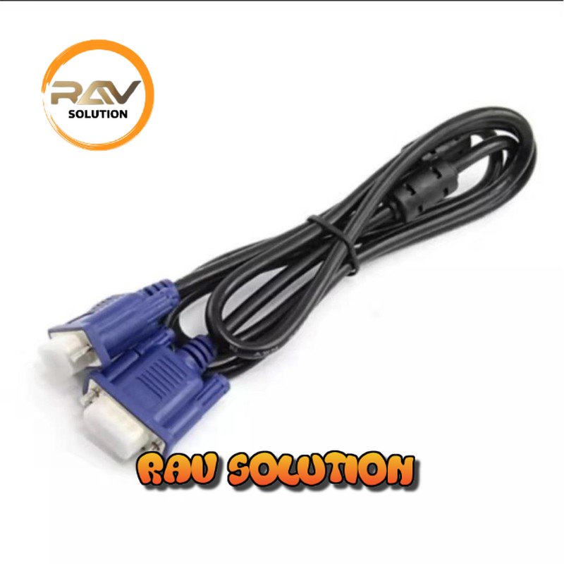 KABEL VGA 1.5M Terbagus Biru /VGA kable / vga to vga male  - RAV SOLUTION