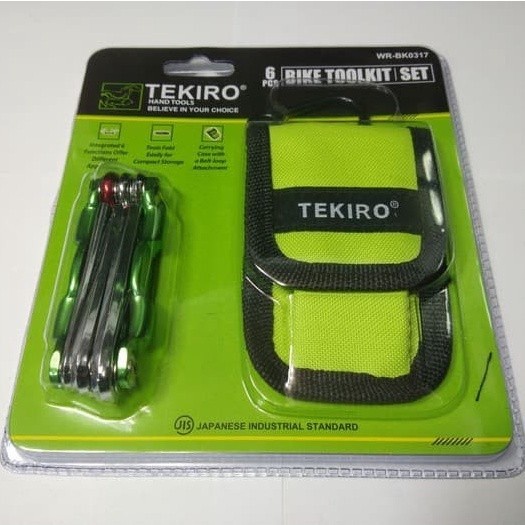 TEKIRO Kunci Sepeda Lipat Set 6 Pcs WR-BK0317 / Kunci Reparasi Sepeda