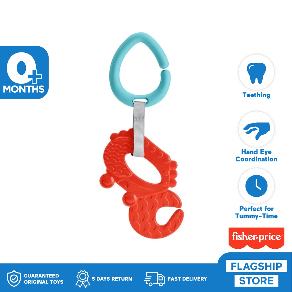 Fisher Price Red Crab Teether - Mainan Gigitan Anak