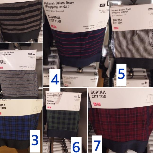 Uniqlo Pakaian / Celana Dalam Boxer Pria Supima Cotton