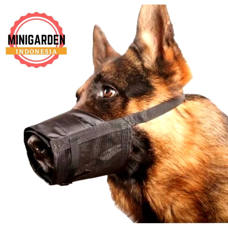 ADJUSTABLE DOG MUZZLE BRONGSONG PENUTUP MULUT BRANGUS ANJING ANTI BITE