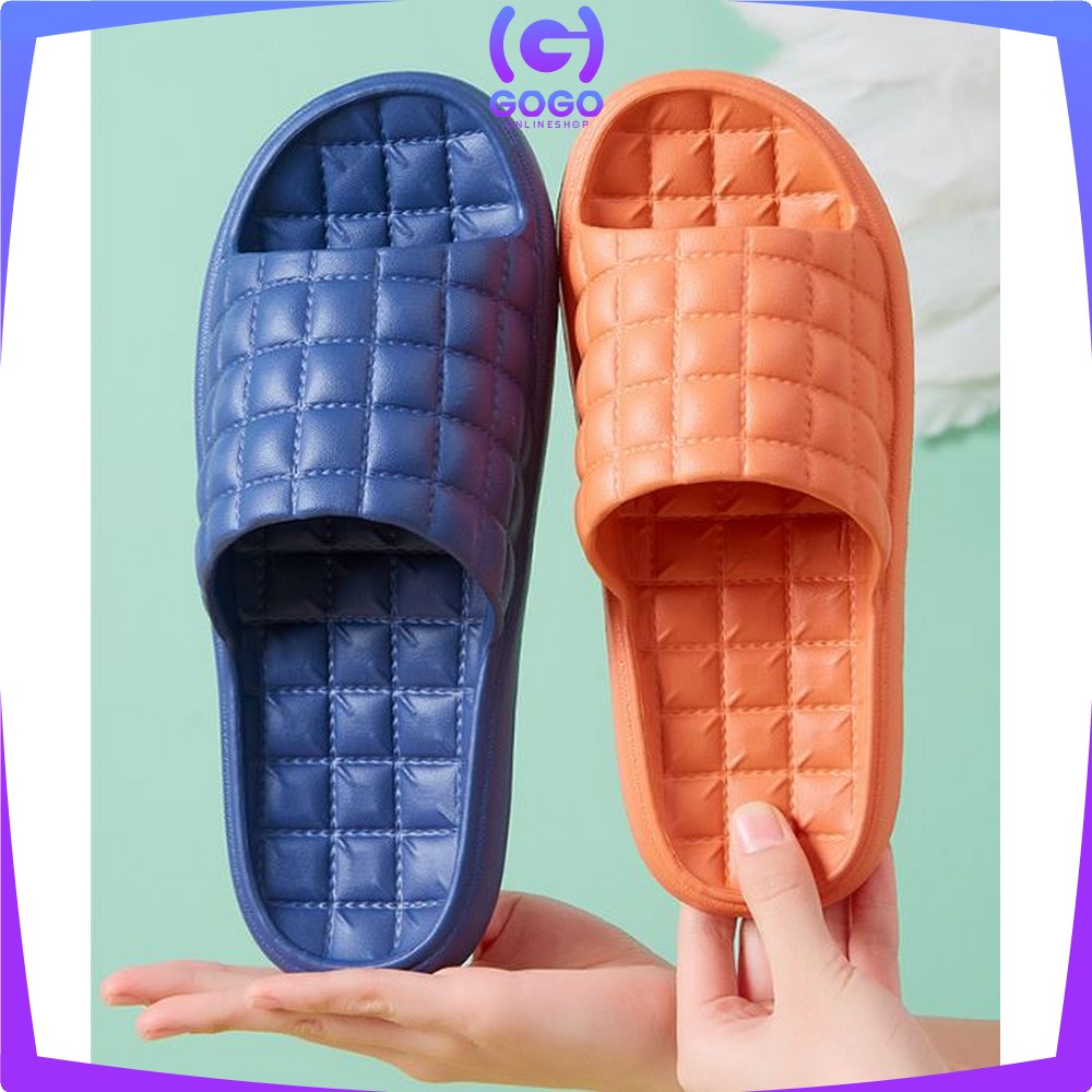 GOGO-S36 Sandal Slop Rumah Kamar Mandi / Sendal Selop Polos Karet Empuk Import Busa EVA Tebal Korean Style