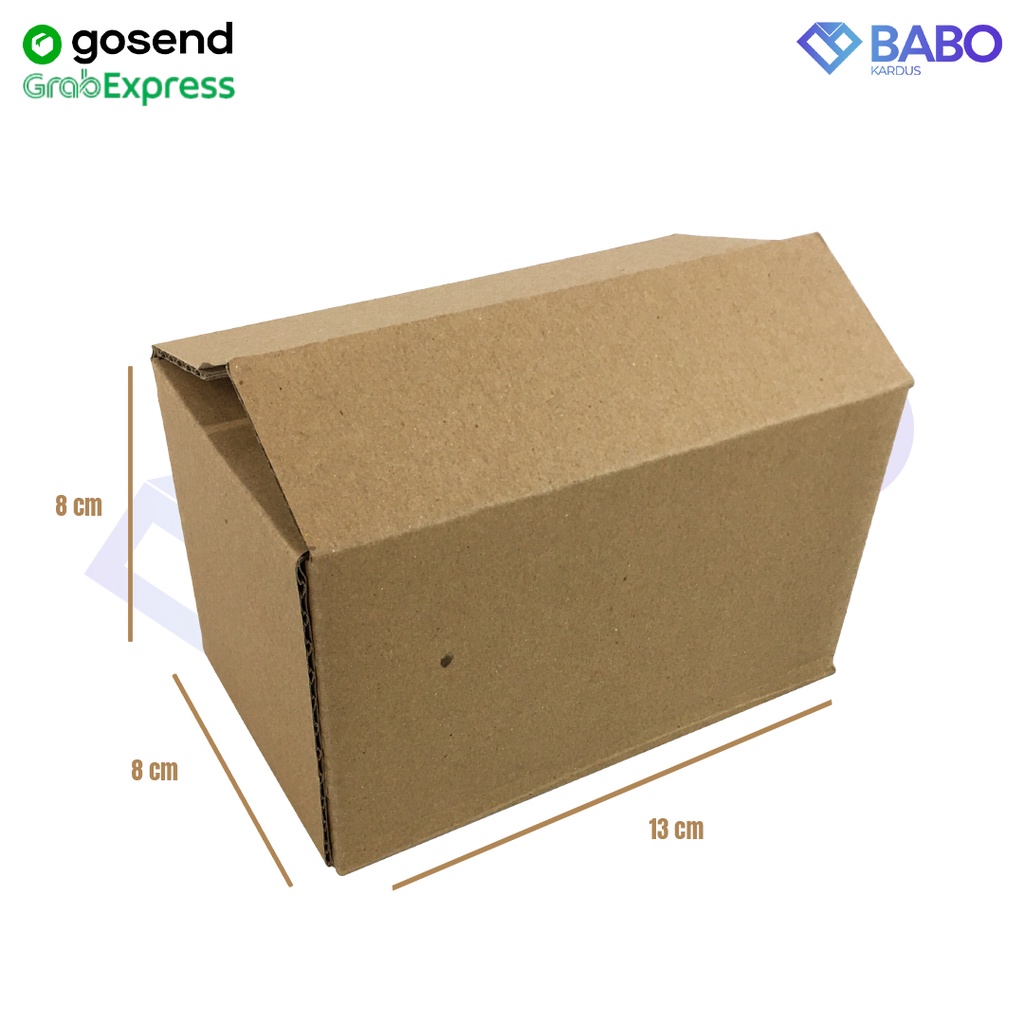 

KARDUS - KARTON - BOX POLOS - CORRUGATED BOX UKURAN 13 x 8 x 8 cm (Kardus 13 x 8 x 8 cm)