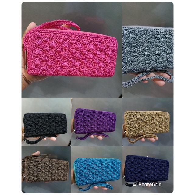 Dompet Panjang Rajut Nilon